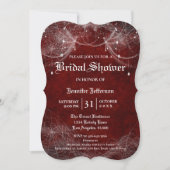 Gothic Halloween Bridal Shower Invitation Kaart (Voorkant)