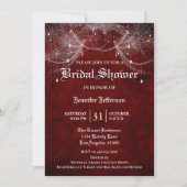 Gothic Halloween Bridal Shower Invitation Kaart (Voorkant)