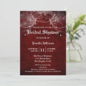 Gothic Halloween Bridal Shower Invitation Kaart (Staand voorkant)
