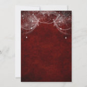 Gothic Halloween Bridal Shower Invitation Kaart (Achterkant)