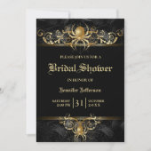Gothic Halloween Bridal Shower Invitation Kaart (Voorkant)