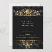 Gothic Halloween Bridal Shower Invitation Kaart (Achterkant)