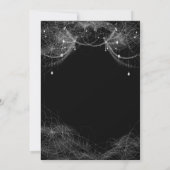 Gothic Halloween Bridal Shower Invitation Kaart (Achterkant)