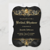 Gothic Halloween Bridal Shower Invitation Kaart (Voorkant)
