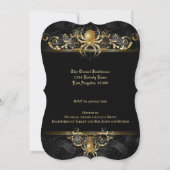 Gothic Halloween Bridal Shower Invitation Kaart (Achterkant)