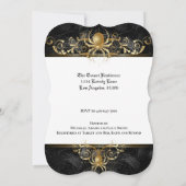Gothic Halloween Bridal Shower Invitation Kaart (Achterkant)