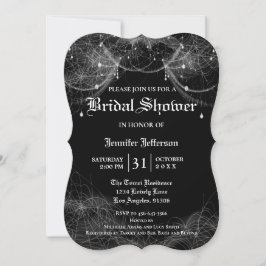 Gothic Halloween Bridal Shower Invitation Kaart