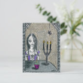 Gothic Halloween Briefkaart (Staand voorkant)