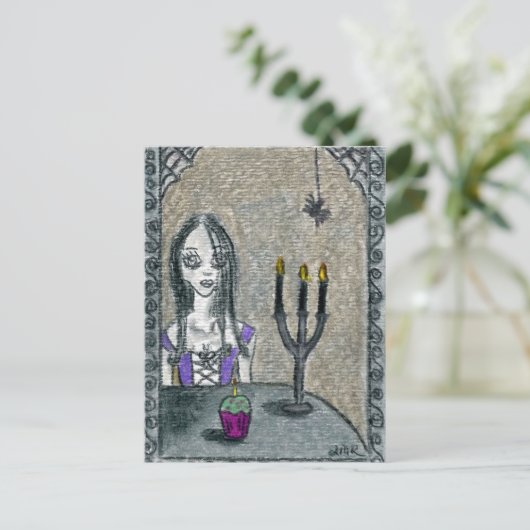 Gothic Halloween Briefkaart (Staand voorkant)