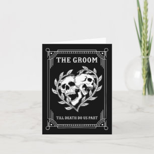 Gothic Halloween bruidegom bruid bruiloft Cheloret Kaart