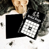Gothic Halloween Bruidsfeest Bruidsbingo Game Kaart
