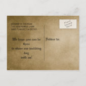 Gothic halloween bruiloft, behalve het date briefk aankondigingskaart (Achterkant)