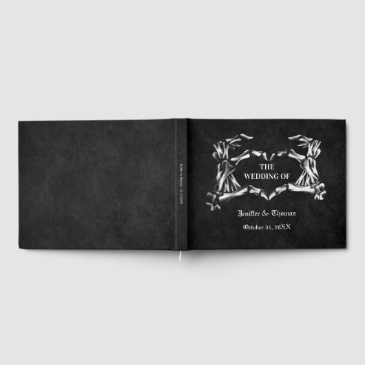 Gothic Halloween bruiloft gastenboek (Volledig)