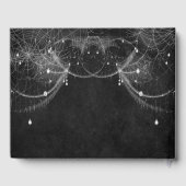 Gothic Halloween bruiloft gastenboek (Achterkant)