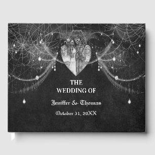 Gothic Halloween bruiloft gastenboek