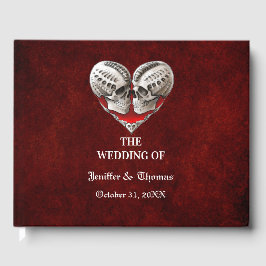 Gothic Halloween bruiloft gastenboek
