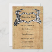 Gothic halloween bruiloft met uitzondering van de  aankondiging (Voorkant)