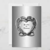 Gothic halloween bruiloft met uitzondering van de  aankondiging (Achterkant)