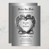 Gothic halloween bruiloft met uitzondering van de aankondiging (Voorkant / Achterkant)