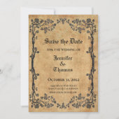 Gothic halloween bruiloft met uitzondering van de  aankondiging (Voorkant)