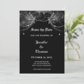 Gothic halloween bruiloft met uitzondering van de  aankondiging (Staand voorkant)