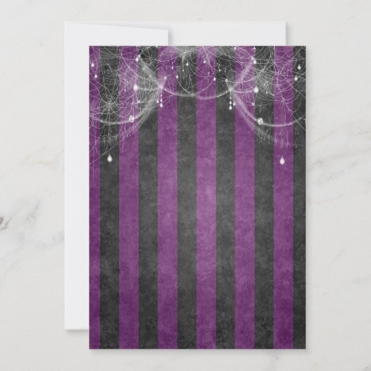 Gothic halloween bruiloft met uitzondering van de  aankondiging (Achterkant)