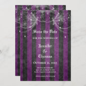 Gothic halloween bruiloft met uitzondering van de  aankondiging (Voorkant / Achterkant)