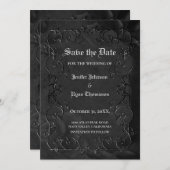 Gothic halloween bruiloft met uitzondering van de  aankondiging (Voorkant / Achterkant)