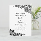 Gothic halloween bruiloft met uitzondering van de  aankondiging (Staand voorkant)