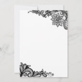 Gothic halloween bruiloft met uitzondering van de  aankondiging (Achterkant)