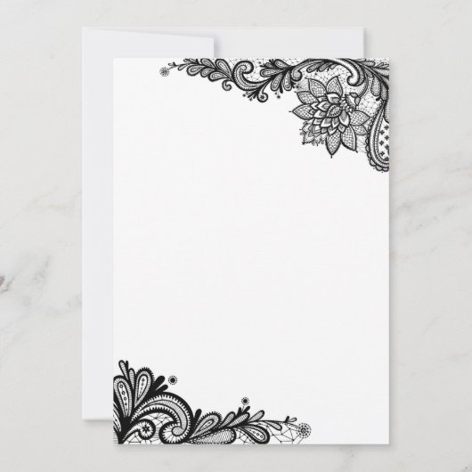 Gothic halloween bruiloft met uitzondering van de  aankondiging (Achterkant)