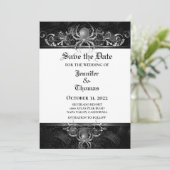 Gothic halloween bruiloft met uitzondering van de  aankondiging (Staand voorkant)