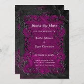 Gothic halloween bruiloft met uitzondering van de aankondiging (Voorkant / Achterkant)