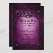 Gothic halloween bruiloft met uitzondering van de aankondiging (Voorkant / Achterkant)