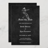 Gothic halloween bruiloft met uitzondering van de aankondiging (Voorkant / Achterkant)