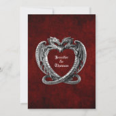 Gothic halloween bruiloft met uitzondering van de  aankondiging (Achterkant)