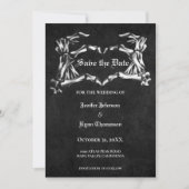 Gothic halloween bruiloft met uitzondering van de  aankondiging (Voorkant)