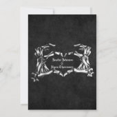 Gothic halloween bruiloft met uitzondering van de  aankondiging (Achterkant)