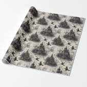  Gothic Halloween Cadeaupapier (Uitgerold)