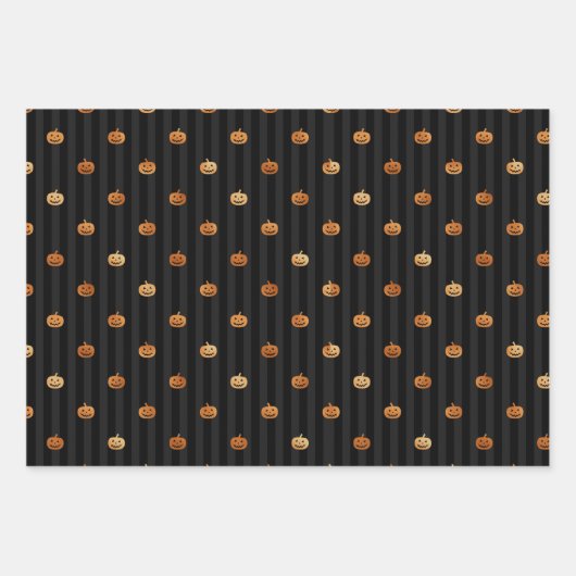 Gothic Halloween Copper and Black Set van 3 Inpakpapier Vel (Voorkant)