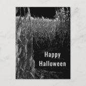 Gothic Halloween  Corn Maze Feestdagenkaart (Voorkant)