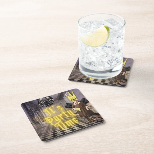  Gothic Halloween Costume Party Kartonnen Onderzetters (Insitu)