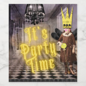  Gothic Halloween Costume Party Wijn Etiket (Enkel label)