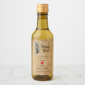 Gothic halloween Dank u Wijnfles Label Wijn Etiket (Voorkant)