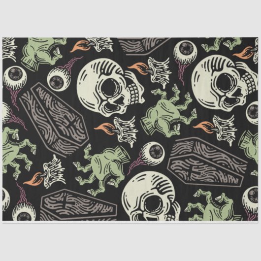 Gothic Halloween Decoupage efemere Weefselpapier Tissuepapier (Voorkant)