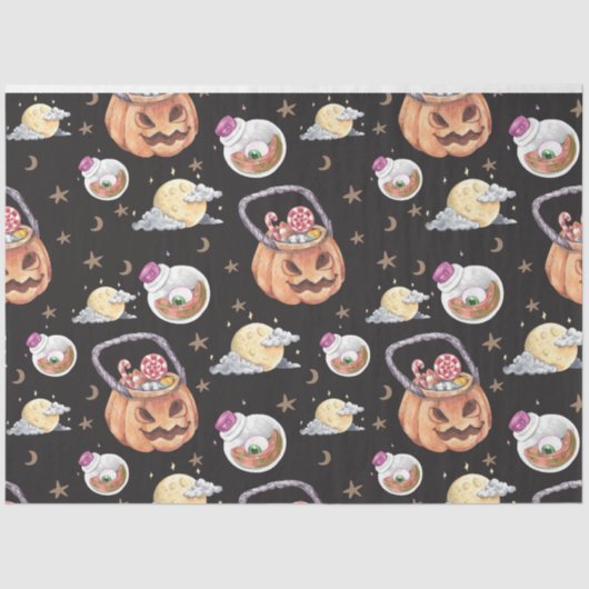 Gothic Halloween Decoupage efemere Weefselpapier Tissuepapier (Voorkant)