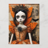 Gothic Halloween Doll Briefkaart (Voorkant)