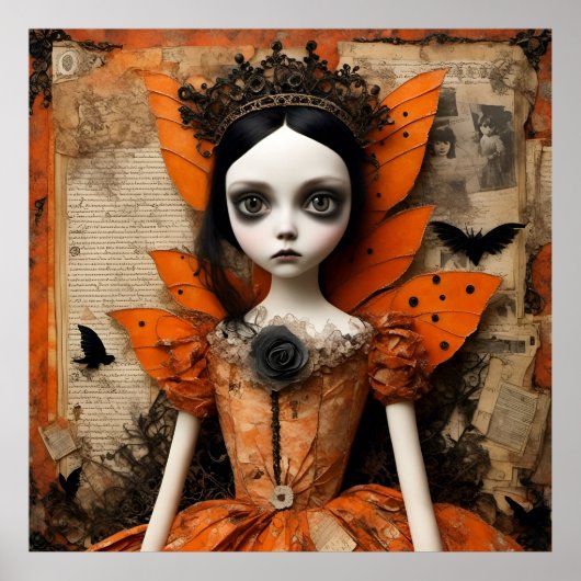 Gothic Halloween Doll Poster (Voorkant)