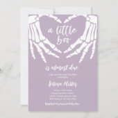 Gothic Halloween een a Little Due Boo Baby shower Kaart (Voorkant)