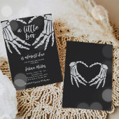 Gothic Halloween een a Little Due Boo Baby shower Kaart